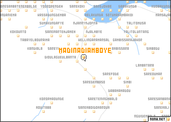 map of Madina Diamboye