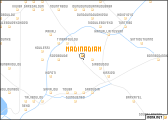 map of Madina Diam