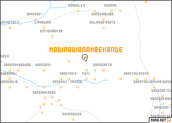 map of Madina Dianambé Kandé