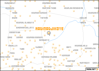 map of Madina Djikoye