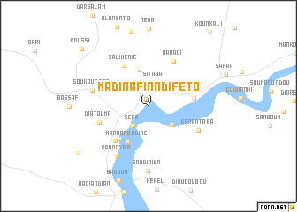 map of Madina Finndiféto