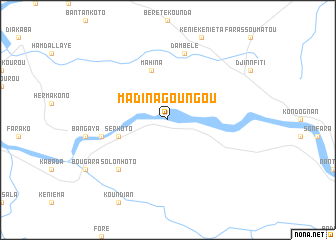 map of Madina Goungou