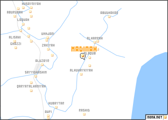 map of Madīnah