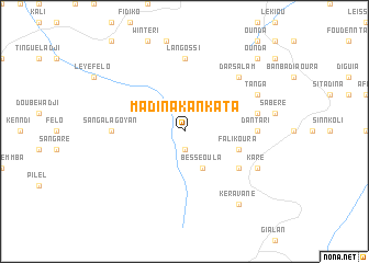 map of Madina Kankata