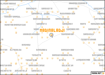 map of Madina Ladji