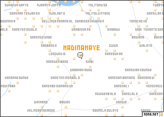 map of Madina Maye