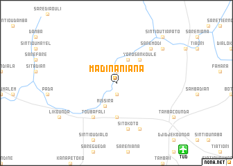 map of Madina Niana