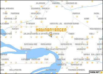 map of Madina NʼYang-en