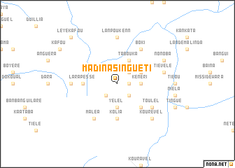 map of Madina Singuéti