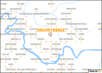 map of Madina Tabage