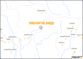 map of Madīnat al Ḩaqq
