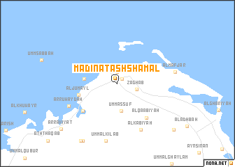 map of Madīnat ash Shamāl