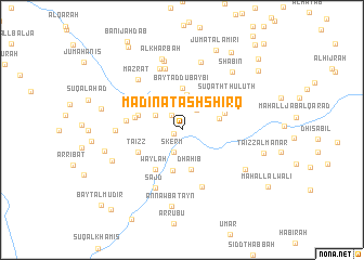 map of Madīnat ash Shirq