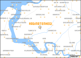 map of Madina Tenhegi