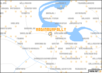 map of Madina Umfally