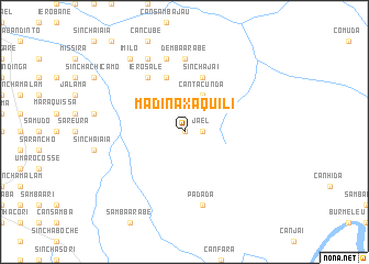 map of Madina Xáquili