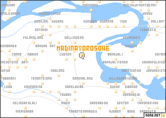 map of Madina Yoro Sowe