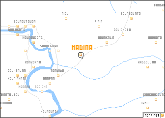 map of Madina