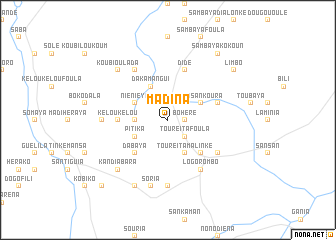 map of Madina