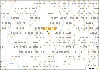 map of Madina