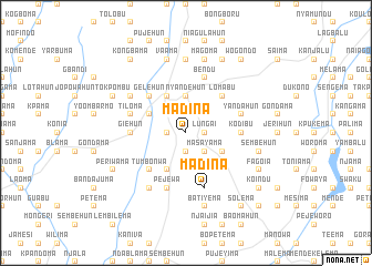 map of Madina