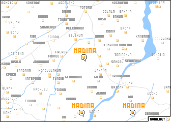 map of Madina