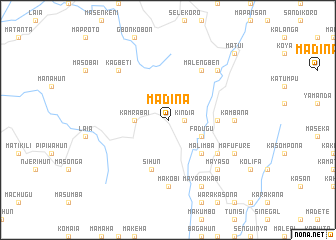 map of Madina