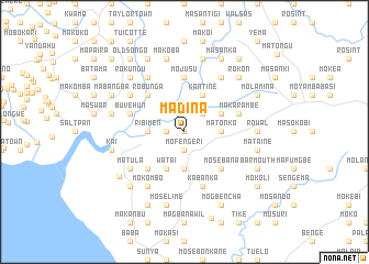 map of Madina