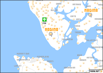 map of Madina