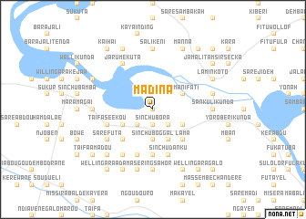 map of Madina