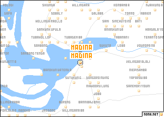 map of Madina