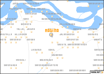 map of Madina