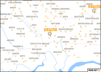 map of Madina