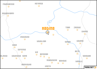 map of Madina