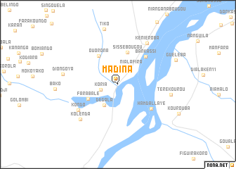 map of Madina