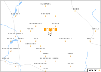 map of Madina