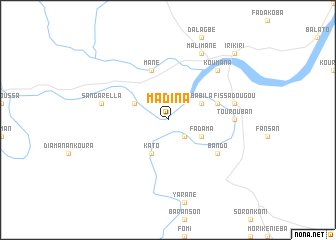 map of Madina