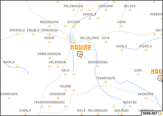 map of Madiné