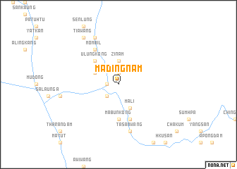 map of Madingnam