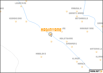 map of Madinyane