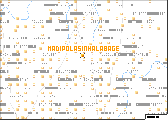 map of Madipola Sinhalabage