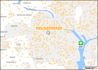 map of Madison Manor