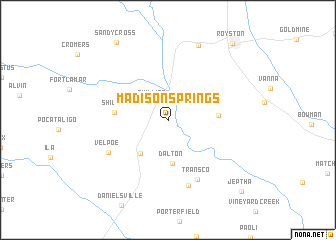 map of Madison Springs