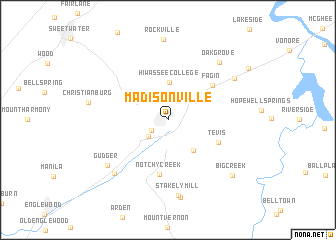 map of Madisonville