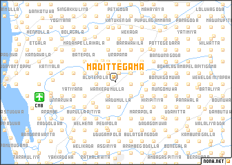 map of Madittegama