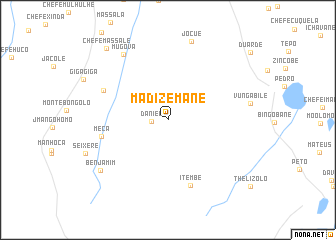 map of Madizemane