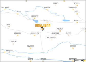 map of Madliena