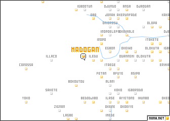 map of Madogan