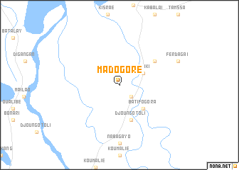 map of Madogoré