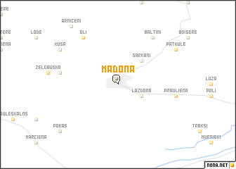 map of Madona